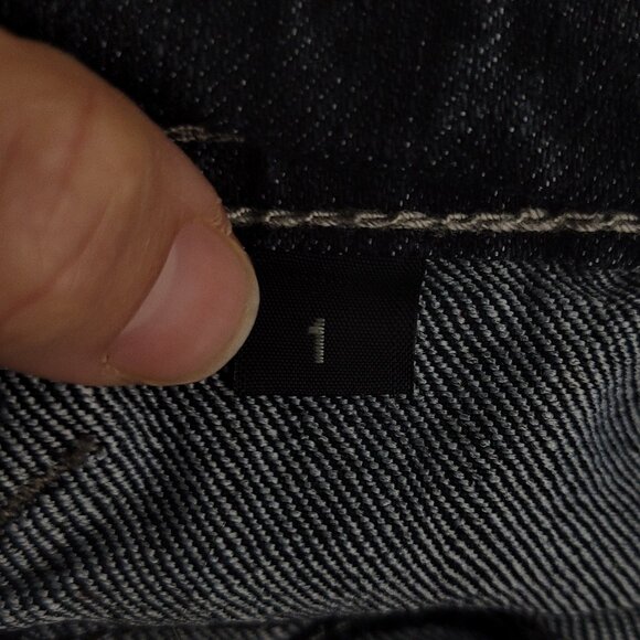 Colori Denim Black Wash Front Zip 4-Pockets Retro Casual Mini Skirt Size 1 - Picture 6 of 13